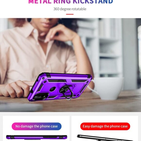 Moto G Pure Case Purple Black NEW - Picture 4 of 7